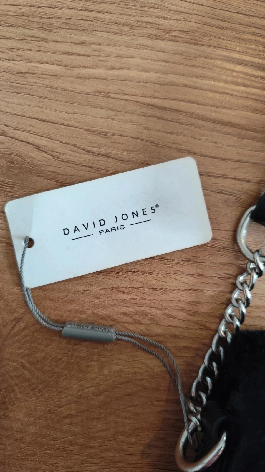 Bolsa transversal preta de couro sintético e pele sintética NOVA com etiqueta - David Jones – photo 8